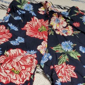 Floral bell bottom flare pants NEW